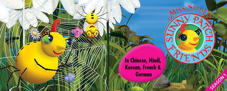 Miss Spider's Sunny Patch Friends - French, German, Korean, Mandarin